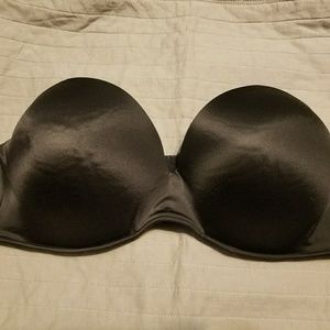 Black Cacique Strapless Bra 42D